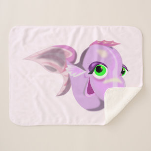 Manta Sherpa Feliz Personalizable Funny Baby Sherpa Blanket