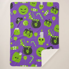 Manta Sherpa Feliz Trick O Trato De Halloween