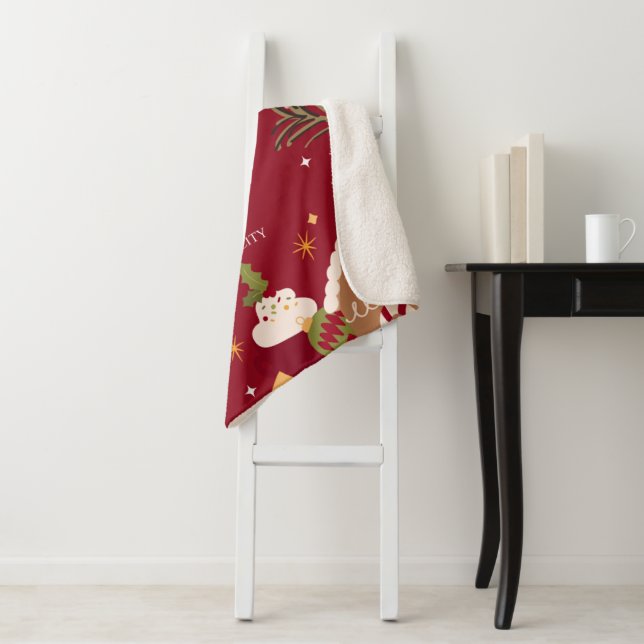 Manta Sherpa Fiesta de navidades Sherpa Blanket (In situ)