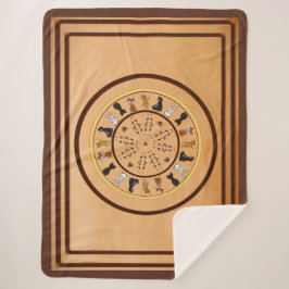 Manta Sherpa figdewdrop nutty bullseye Sherpa Blanket