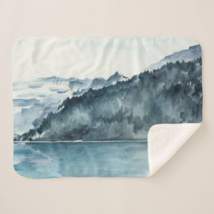 Manta Sherpa Fiordos del invierno