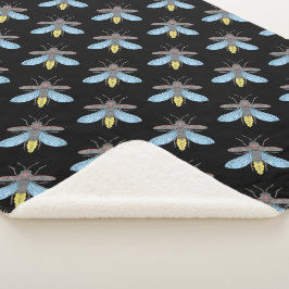 Manta Sherpa Firefly (negro) - Sherpa Blanket