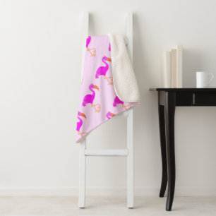 Manta Sherpa Flamingos Sherpa Blanket