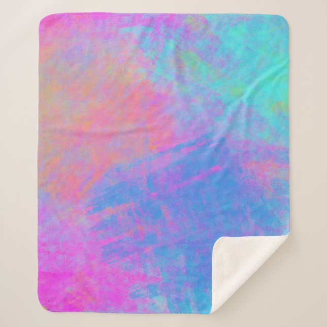 Manta Sherpa Flechas multicolores brillantes (Anverso)