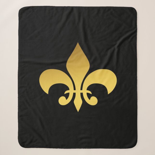 Manta Sherpa Fleur de lis (Anverso)