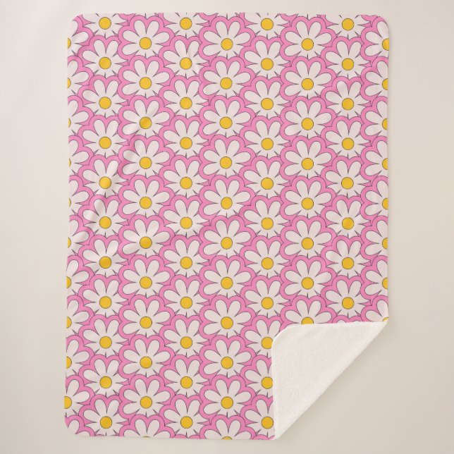 Manta Sherpa Flor (Anverso)