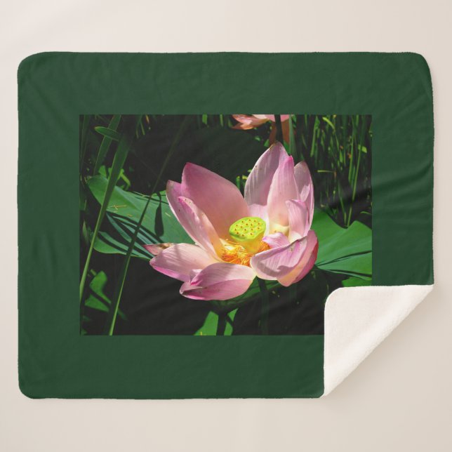 Manta Sherpa Flor de Loto (Anverso (horizontal))