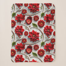 Flor de Nochebuena y Hojas