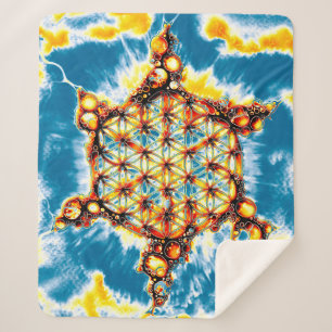 Manta Sherpa Flor De Vida - Formas Coloridas 5