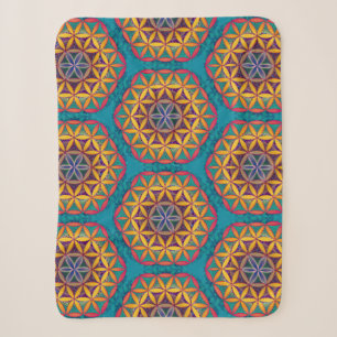 Manta Sherpa Flor de vida Mandala