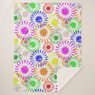 Manta Sherpa Flor en problemas