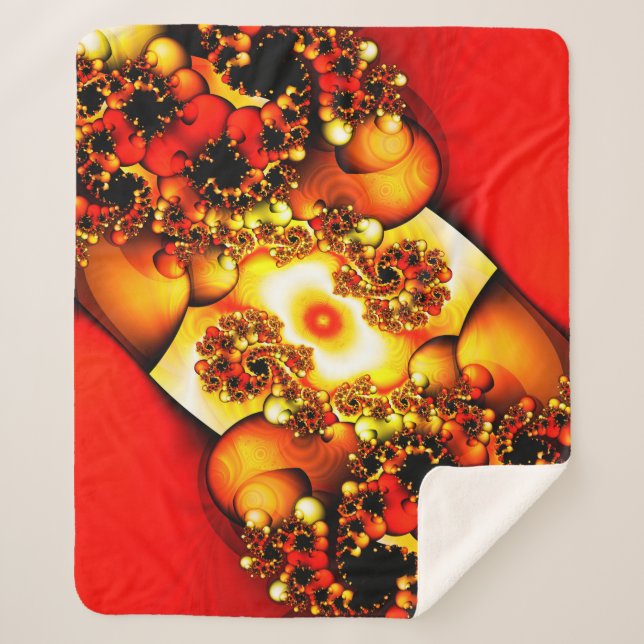 Manta Sherpa Flor solar (Anverso)