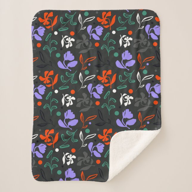 Manta Sherpa Flora de Crepúsculo (Anverso)