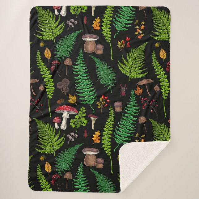 Manta Sherpa Flora y fauna silvestres (Anverso)