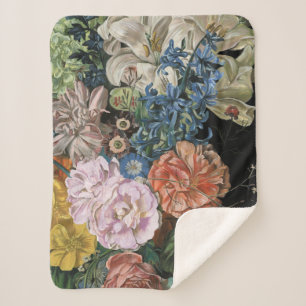 Manta Sherpa Floral barroca - Bouquet