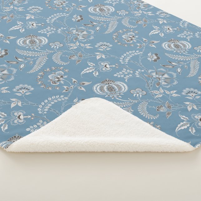 Manta Sherpa Floral de "abuela" de Lewis Day (3/4)