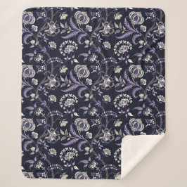 Manta Sherpa Floral de "abuela" de Lewis Day