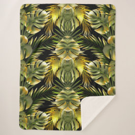 Manta Sherpa Floral estética