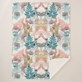 Manta Sherpa Floral estética