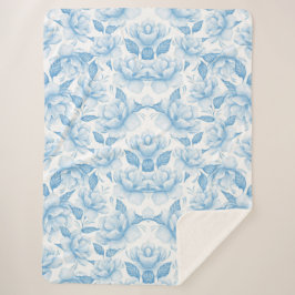 Manta Sherpa Floral estética