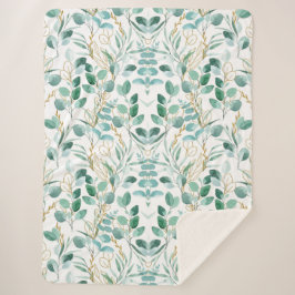 Manta Sherpa Floral estética