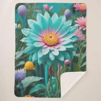 Manta Sherpa Floral Sherpa Blanket
