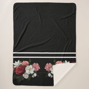 Manta Sherpa floral vintage