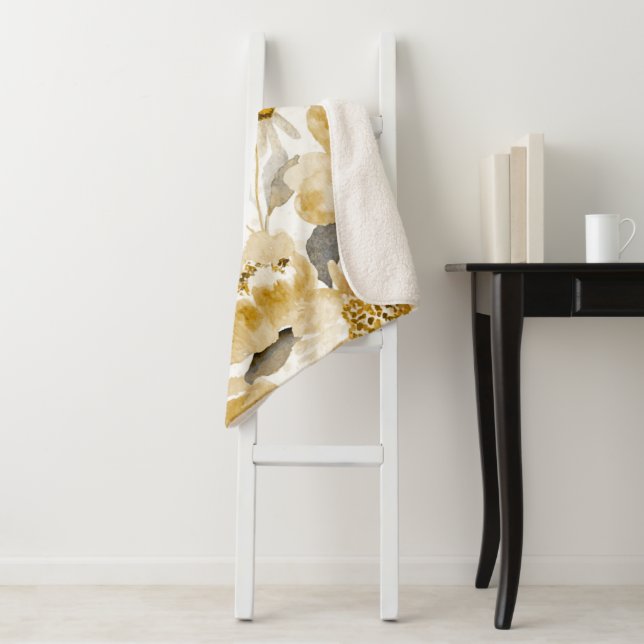 Manta Sherpa Flores acuáticas 7 (In situ)