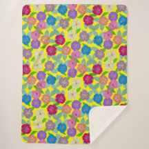 Flores de geranio lanzan