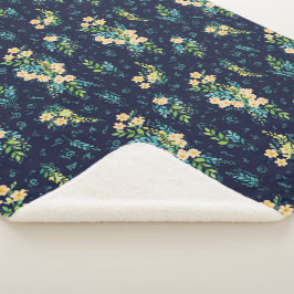 Manta Sherpa "Flores de Luna"