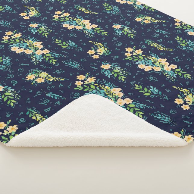 Manta Sherpa "Flores de Luna" (3/4)