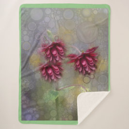 Manta Sherpa Flores de verano