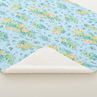 Manta Sherpa "Flores del cielo"
