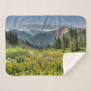 Manta Sherpa Flores Flores silvestres Silverton Colorado