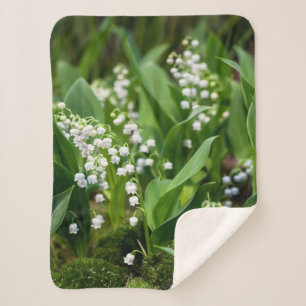 Manta Sherpa Flores   Lily del Valle de Suecia