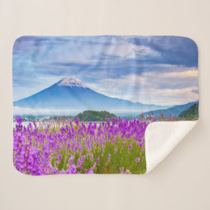 Manta Sherpa Flores   Monte Fugi Japón