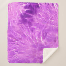 Manta Sherpa Flores moradas transformadas