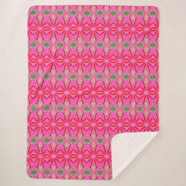 Manta Sherpa Flores silvestres 8