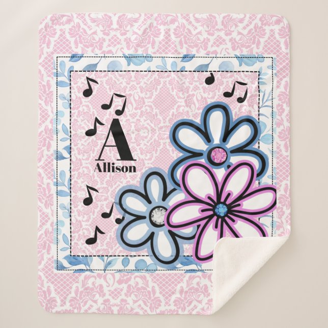 Manta Sherpa Flores y soldadura (Anverso)