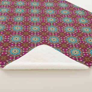 Manta Sherpa Flower Power V Jardín Groovy