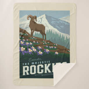 Manta Sherpa Flower Show de Macy Rockies