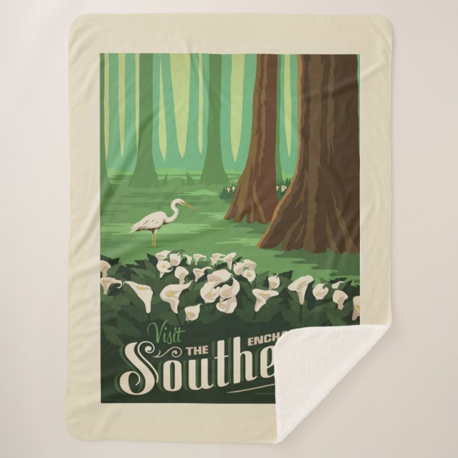 Manta Sherpa Flower Show de Macy | Sudeste (Anverso)