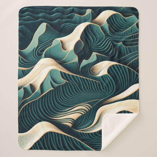 Manta Sherpa Flowing Harmony (Anverso)