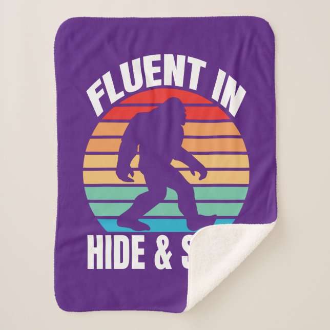 Manta Sherpa Fluent in hide y Seek divertidos (Anverso)