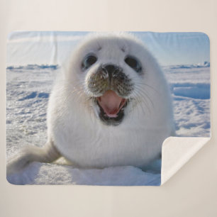 Manta Sherpa Foca de Groenlandia del bebé