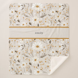 Manta Sherpa Foliage de caída neutra