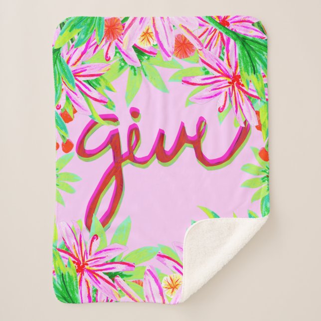 Manta Sherpa Foliage de navidades - Dar (Anverso)