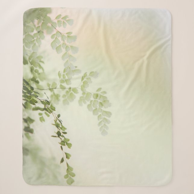 Manta Sherpa Foliage de primavera (Anverso)