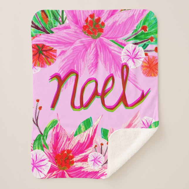 Manta Sherpa Foliage Navidades - Noel (Anverso)