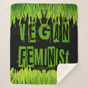 Manta Sherpa Folleto de la hierba feminista de SlipperyJoe